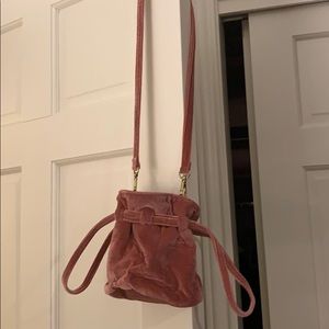 Pink Velvet Madewell Purse